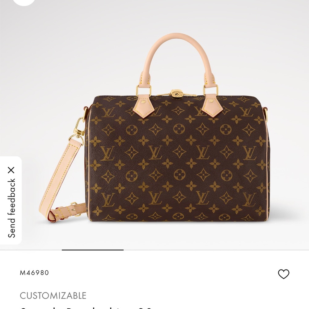 Louis Vuitton Monogram Speedy 30 Brown/Tan